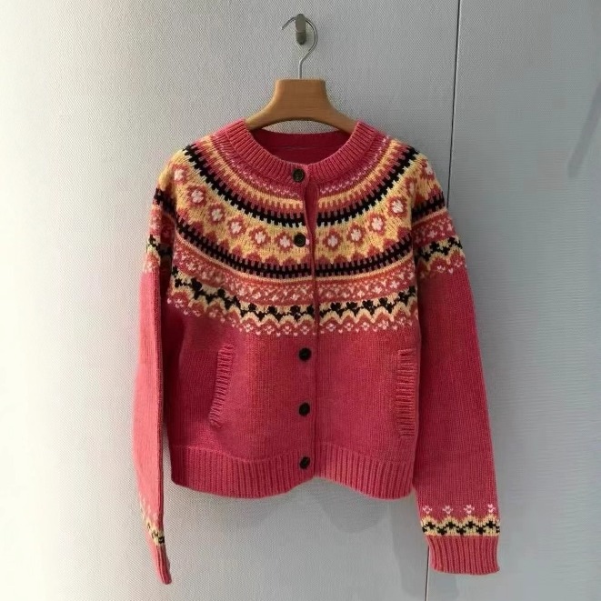 南油高定miu系25秋季新品后背字母徽标学院风外套长袖针织开衫女