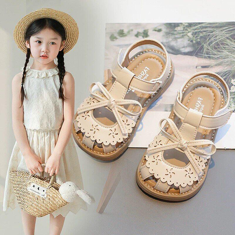 包头女童凉鞋2026新款夏季软底镂空透气幼儿园小女孩女宝公主鞋子