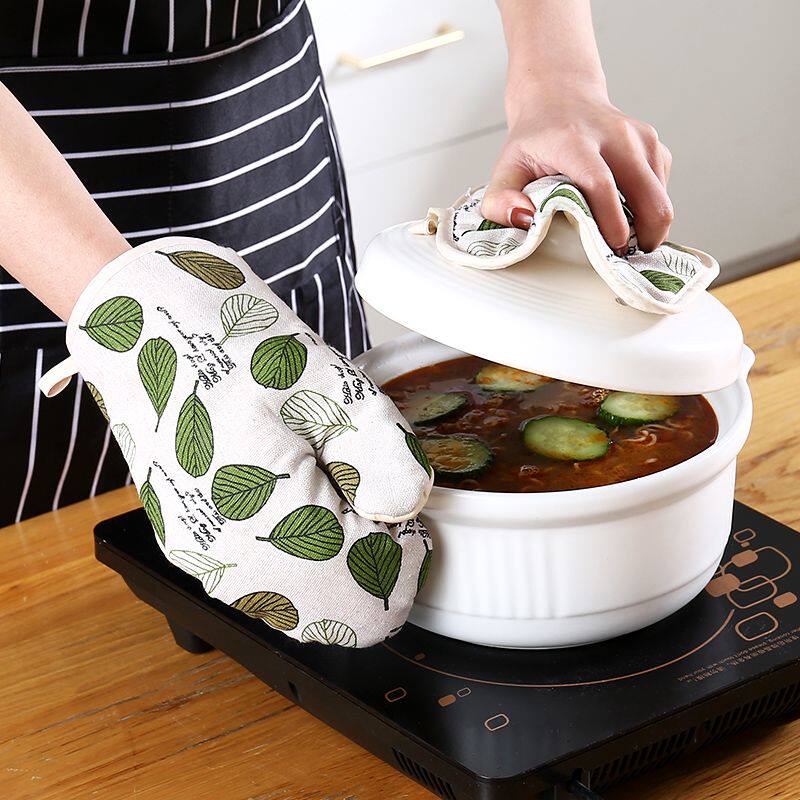 家用隔热手套烤箱烘焙防烫隔热耐高温厨房蒸箱铁锅微波炉专用手套