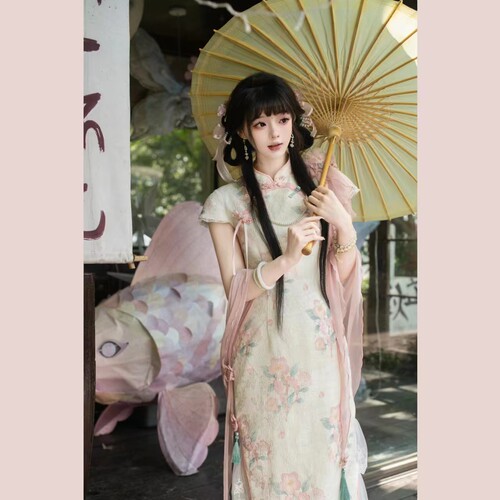 【全款现】玫瑰废墟原创设计#海棠依旧#改良国风旗袍