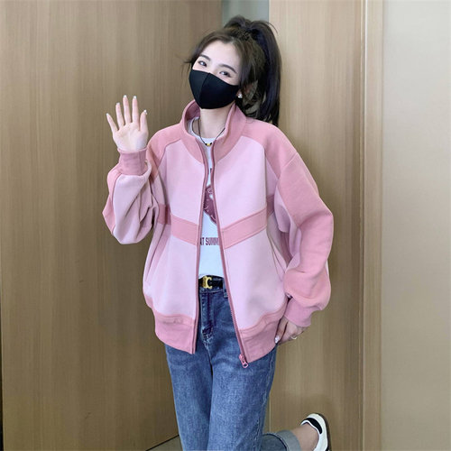 通勤韩版常规款拼色设计外套