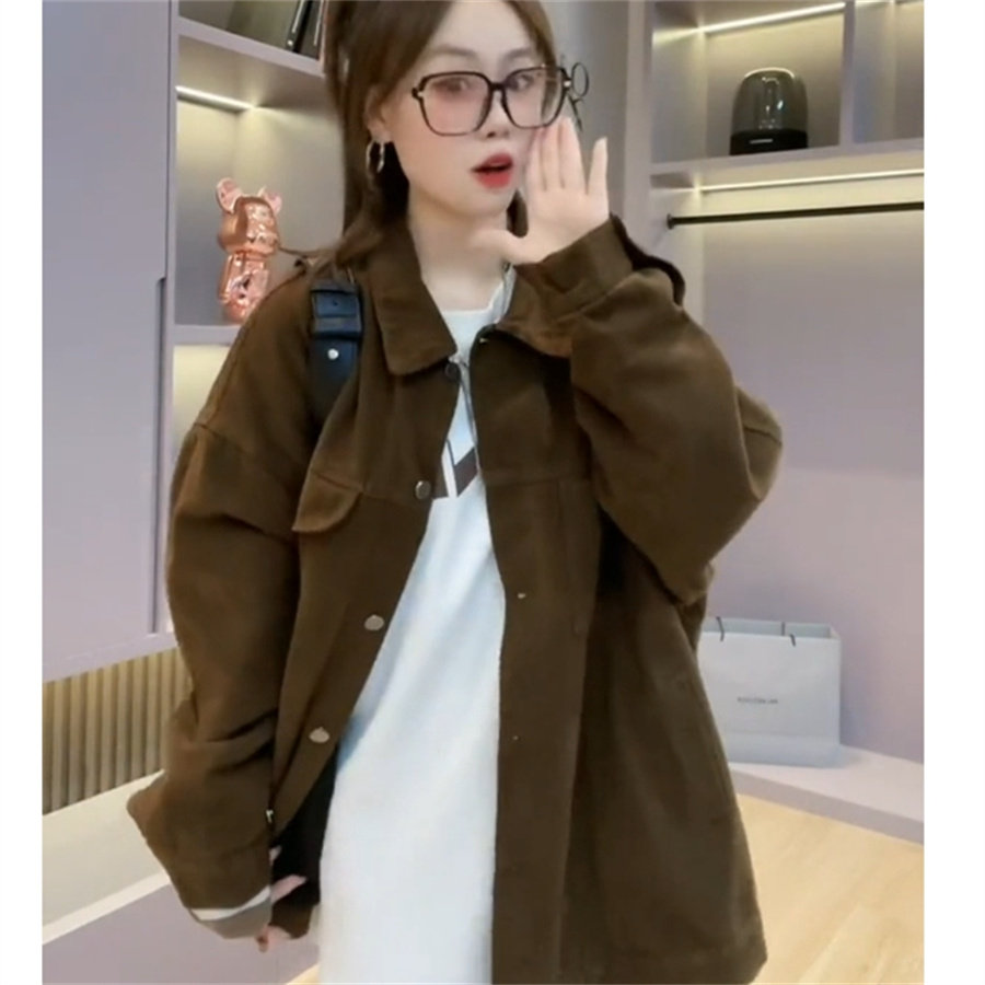 2024新款秋冬慵懒风宽松加绒衬衫女休闲百搭加厚上衣工装衬衣外套,女装/女士精品,衬衫,淘宝优惠券,粉丝福利购,淘宝优惠卷