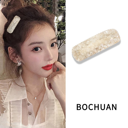 水晶发夹高级感BB夹边夹