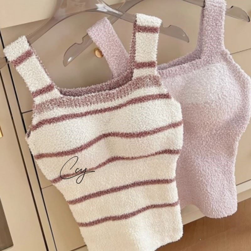 保暖背心女加厚加绒秋冬带胸垫发热一体文胸内搭打底衫修身上衣