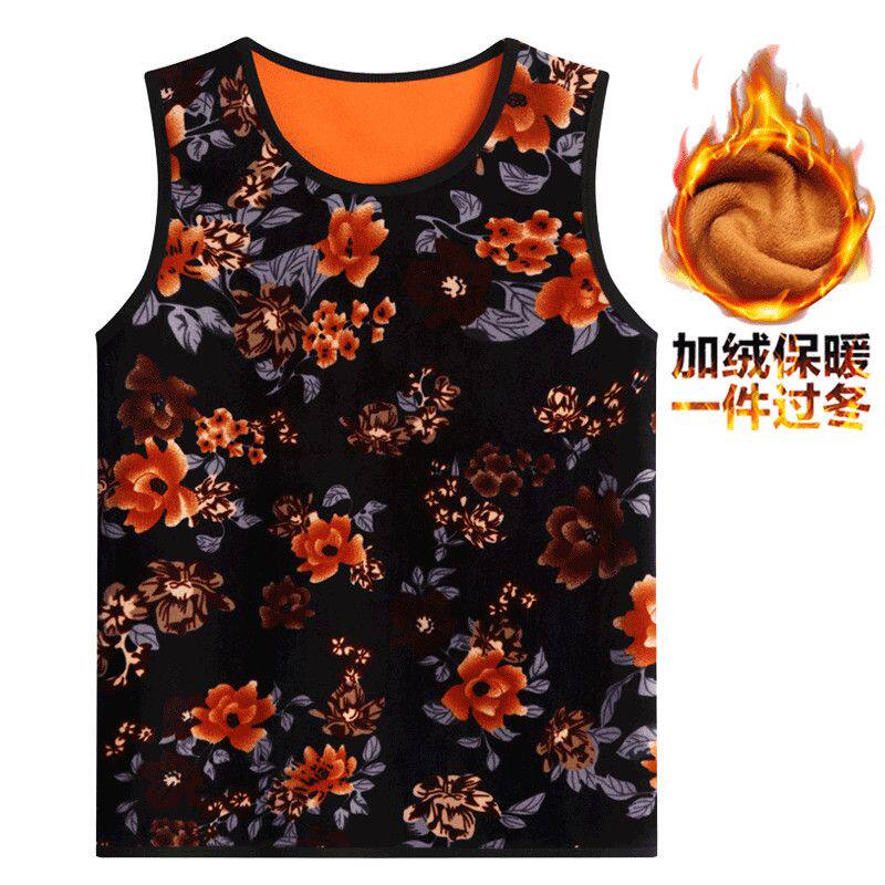 冬季新款加绒背心女中老
