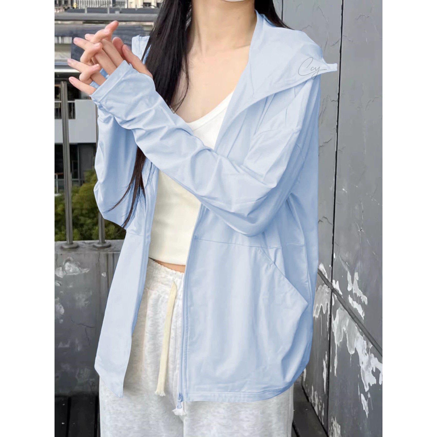 冰丝户外防晒上衣女款夏季外套2026款透气遮阳防紫外线宽松防晒服