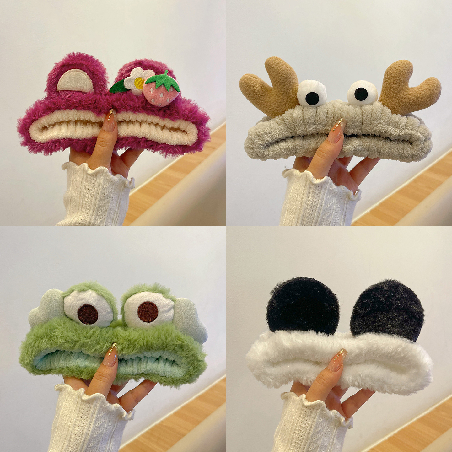 造型可爱卡通大眼睛动物毛绒