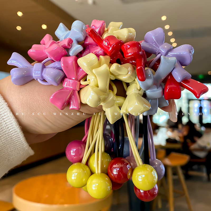 简约蝴蝶结头绳女气质丸子头高弹力马尾发绳儿童扎头发橡皮筋发圈,饰品/流行首饰/时尚饰品新,发饰,淘宝优惠券,粉丝福利购,淘宝优惠卷