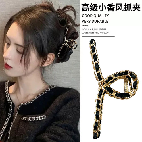 抓夹韩国高级感手工缠绕