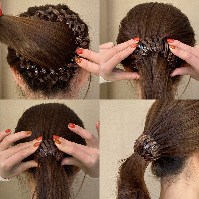 鸟巢发圈韩国网红丸子头造型固定抓夹半扎发气质扎马尾发夹盘发器,饰品/流行首饰/时尚饰品新,发饰,淘宝优惠券,粉丝福利购,淘宝优惠卷
