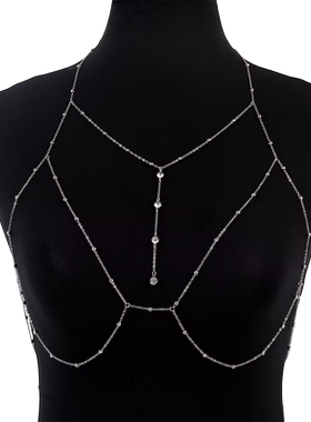 胸链饰品纯欲性感项链女体链