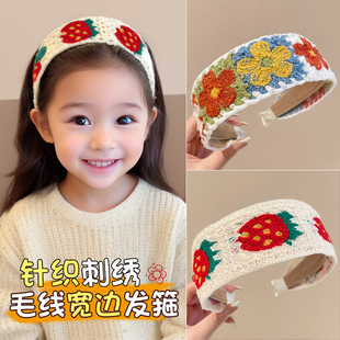 儿童发箍女款可爱上学女孩子碎发女童不勒头防滑宽边头箍刘海发卡