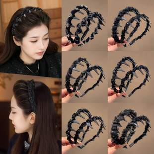 发箍女高级感轻奢路易斯头箍洋气时尚赫本高颅顶发卡巴黎王妃发饰