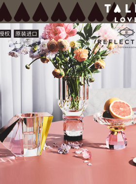 丹麦哥本哈根欧式水晶花瓶客厅