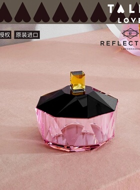 丹麦copenhagen水晶收纳盒摆件