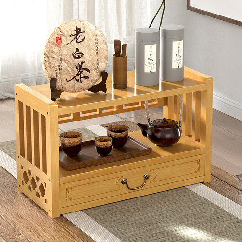 新中式桌面茶叶架摆件展示架