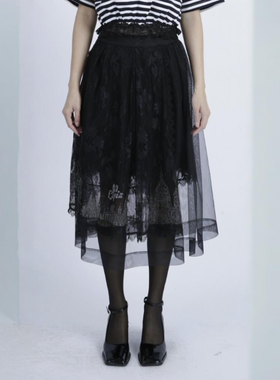 OU./欧点个性网纱拼接半身裙1213142019