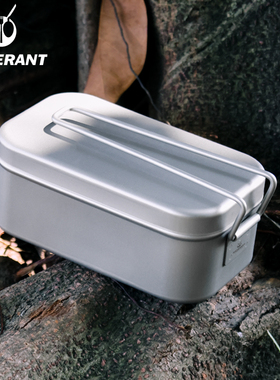 SILVERANT/银蚁纯钛饭盒户外便携旅行便当盒轻质钛餐具可加热餐盒