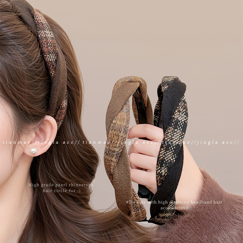 美拉德细边高颅顶发箍