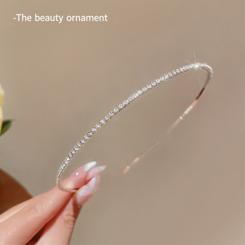 随手一戴气质慵懒又好看水钻发箍