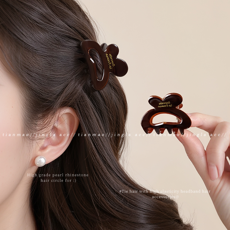 宝藏蝴蝶结抓夹~不扯发牢固碎发