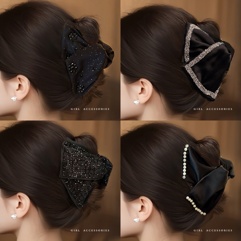 赫本风抓夹轻松打造出优雅的发型