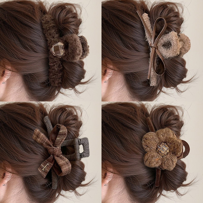 秋冬氛围感~大号毛绒抓夹