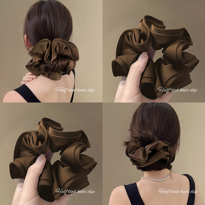 真丝发圈搞定春日氛围感扎发