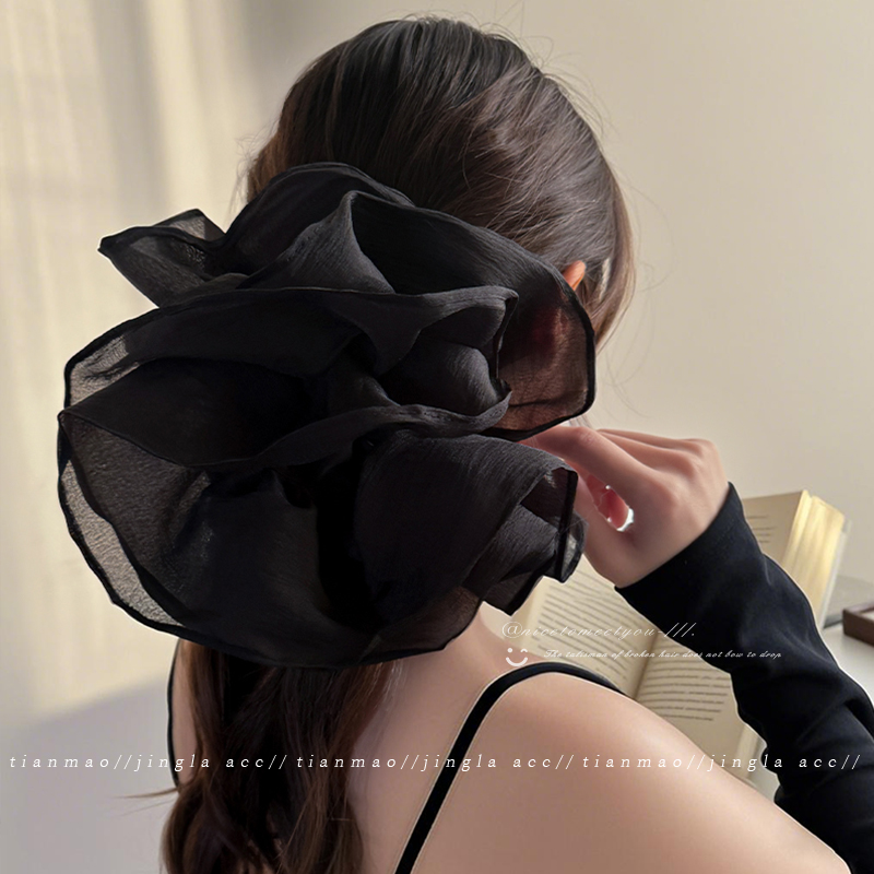 找到了！仙气超大号四层花边发圈