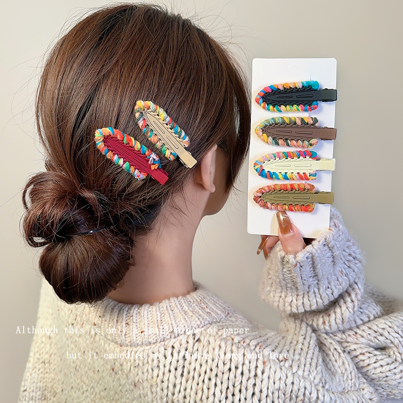 不伤发！秋冬彩色武汉发夹