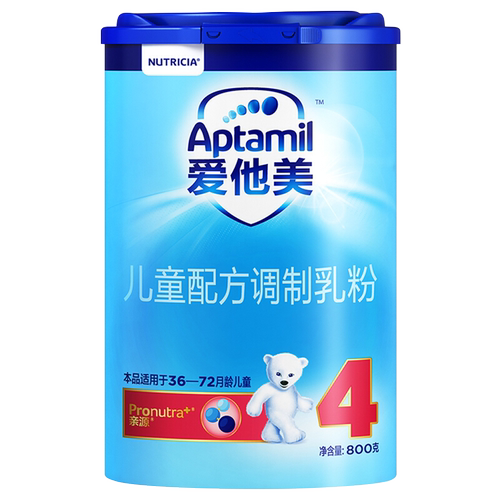 爱他美旗舰店】爱他美经典版4段800克6罐装 儿童配方奶粉3-6岁
