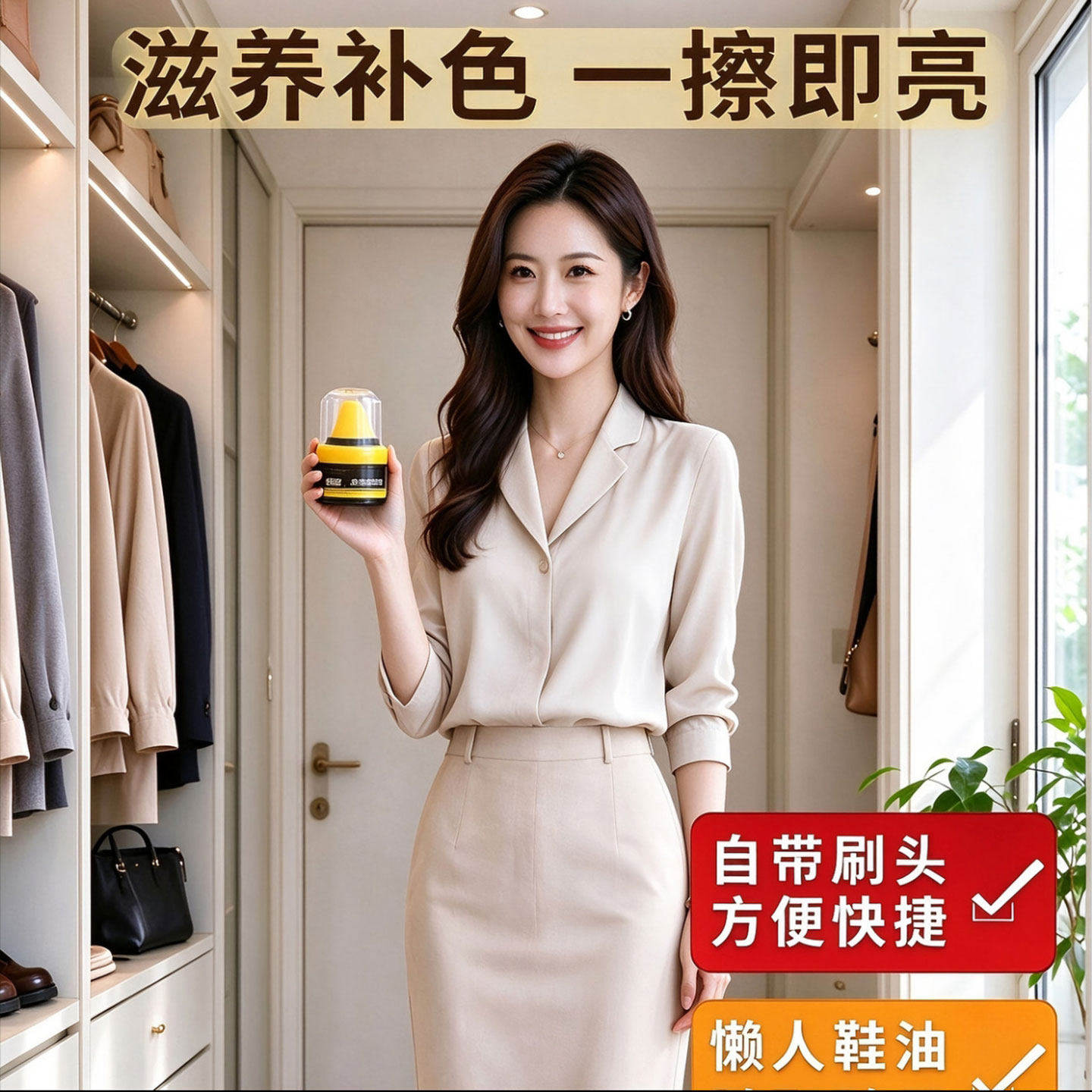 牛浩何皮鞋上光绵羊油黑色懒人专用护理保养液油鞋子通用擦鞋神a6