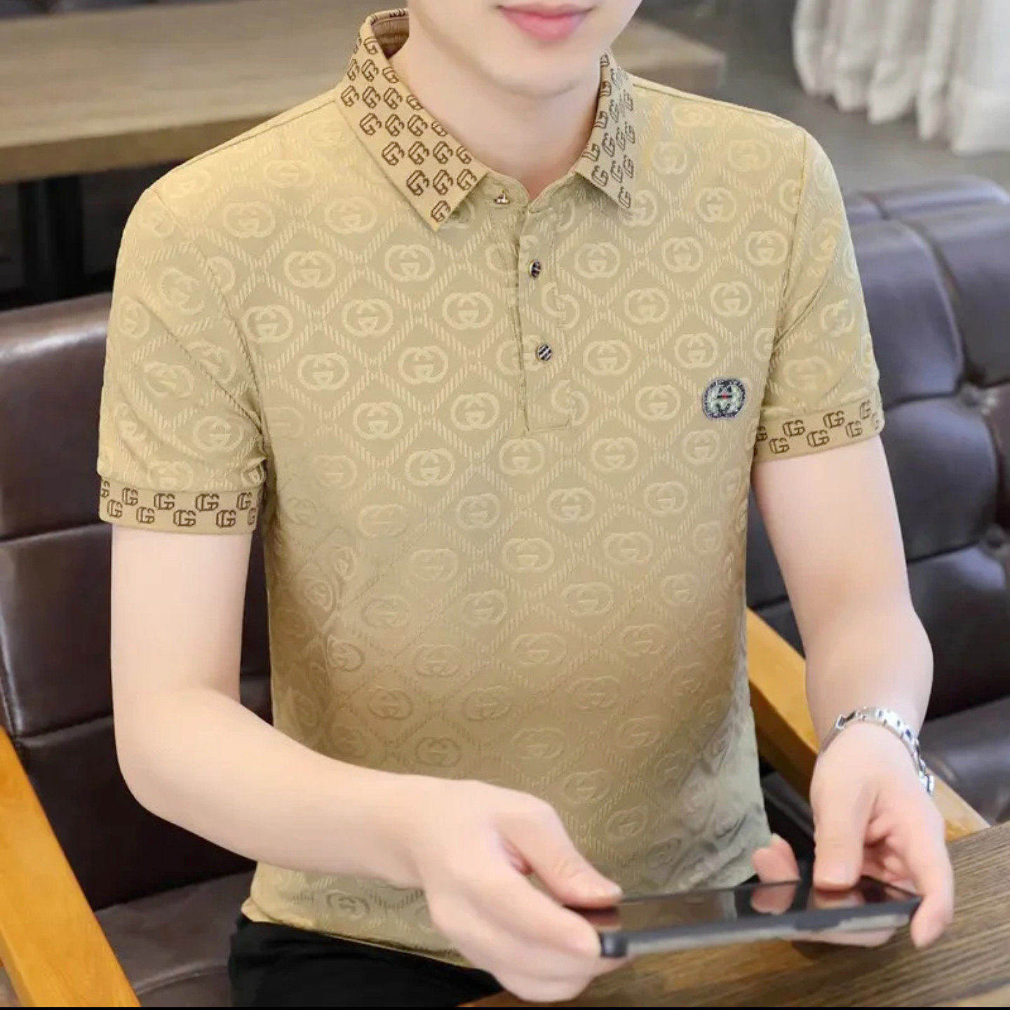 今泽男装专柜正品2026夏季新款高档男士POLO衫休闲时尚短袖T恤a3