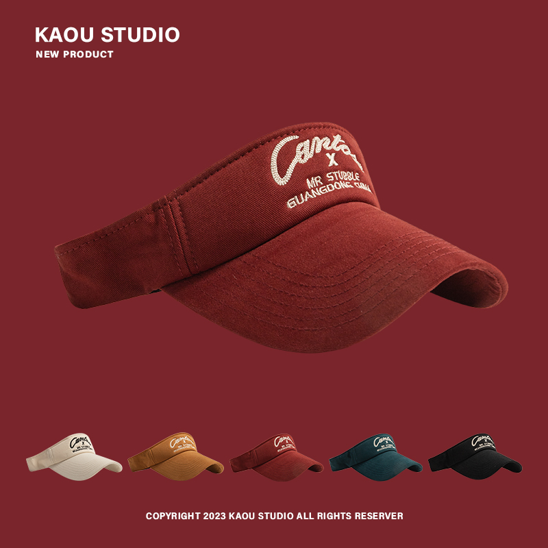 夏季遮阳帽子女韩版防晒空顶鸭舌帽户外运动跑步出游休闲太阳帽潮