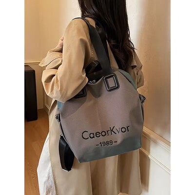 玟若CaeorKvor女包潮流双肩包女士休闲旅行托特包大容量手提背a2
