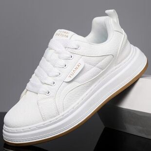 点击率男鞋秋冬新款真皮小白鞋厚底增高男士休闲鞋潮流百搭老a65