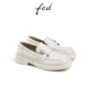 单鞋 女款 春季 女鞋 fed法式 厚底乐福鞋 新款 白色真皮鞋 DBG238