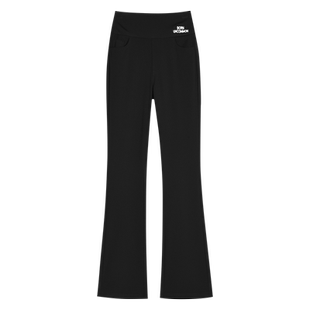 微喇叭裤女加绒2025新款秋冬季棉裤羊羔绒长裤垂感休闲弹力西装裤