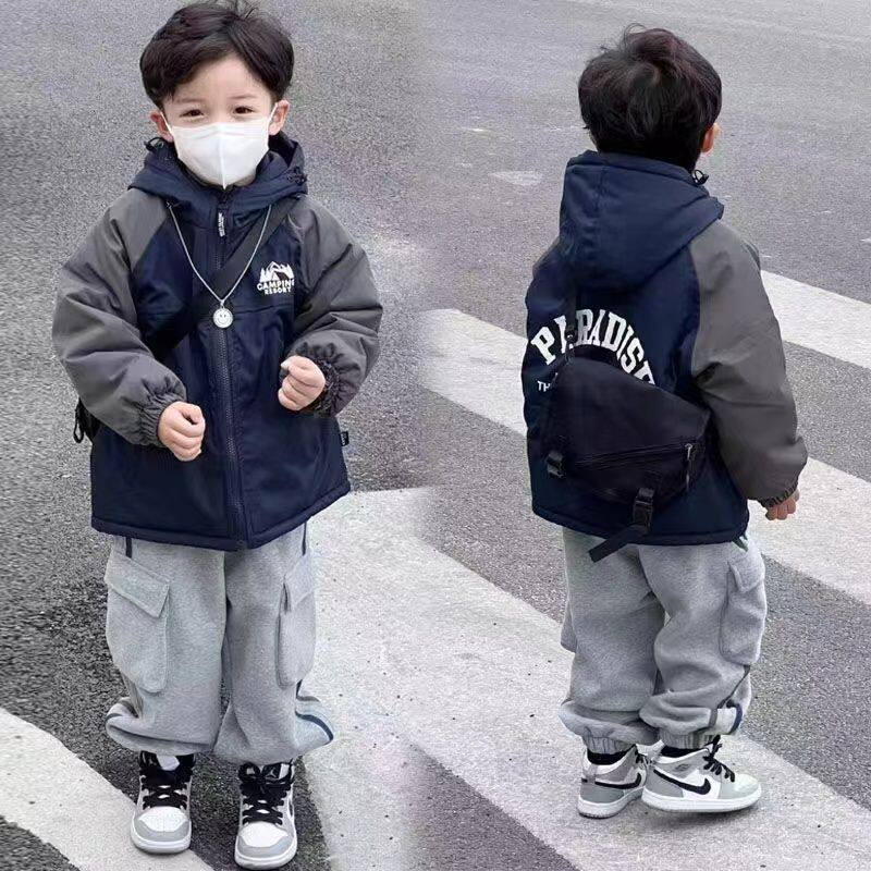 安阳童装男童加绒冲锋衣