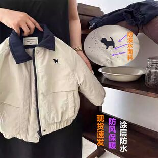 安阳童装男童棉服冬季连帽加厚新款加绒棉衣女童夹棉外套宝宝轻薄