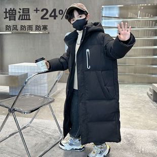 安阳童装儿童羽绒服男童长款过膝2025新款韩版加厚男孩子保暖外套