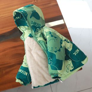 安阳童装秋冬宝宝上衣男童女童加绒加厚棉衣儿童冬季加厚保暖棉服