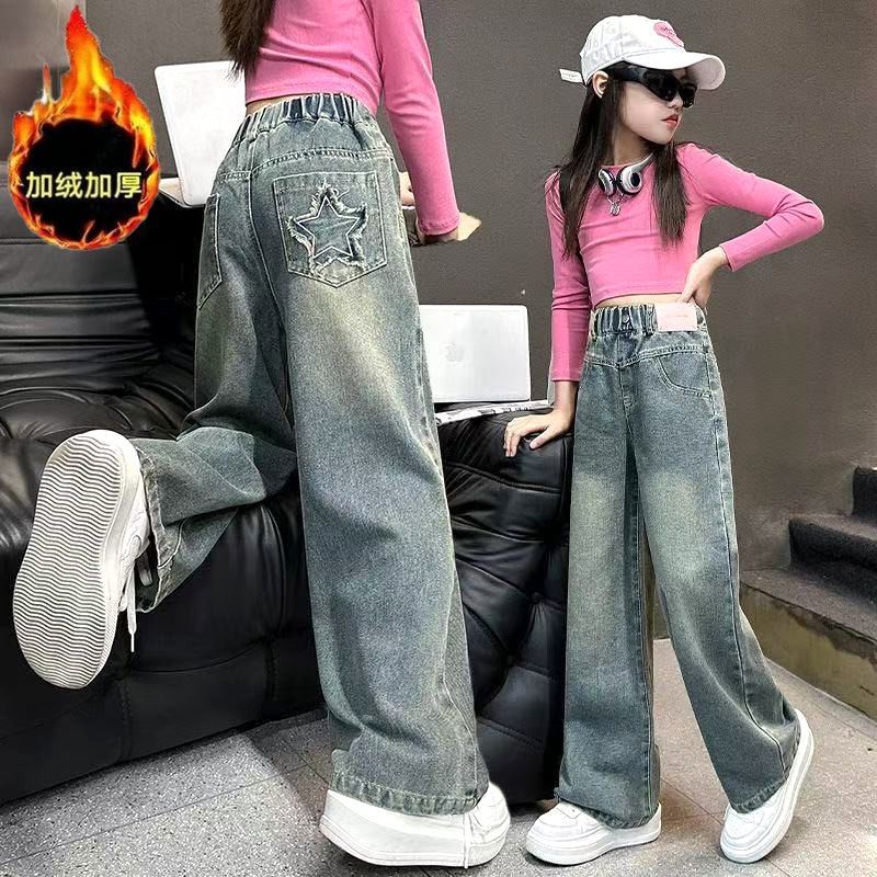 安阳童装女童加绒加厚牛