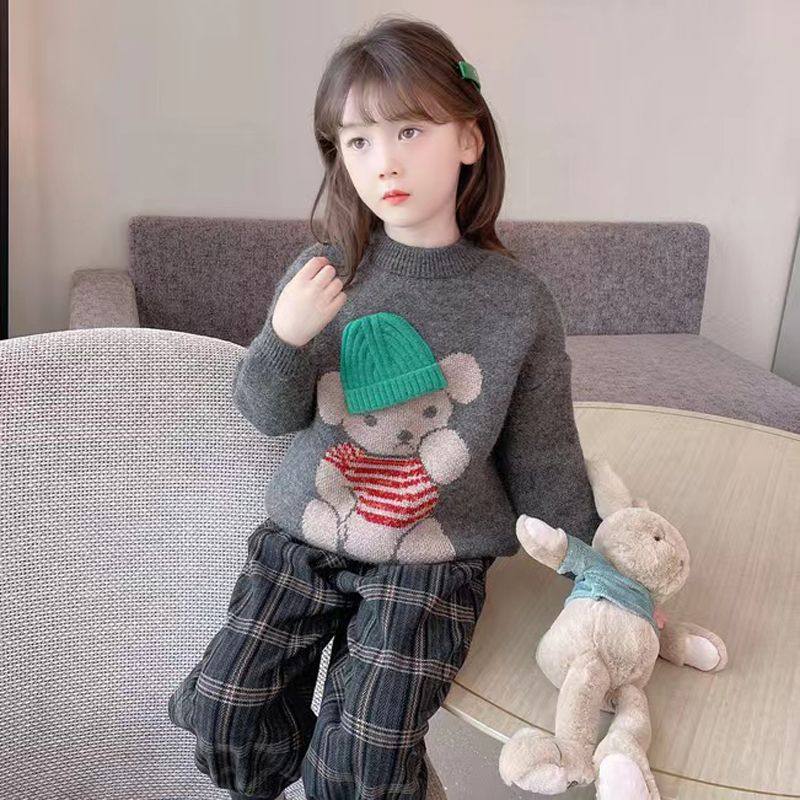女童毛衣加厚秋冬2025宽