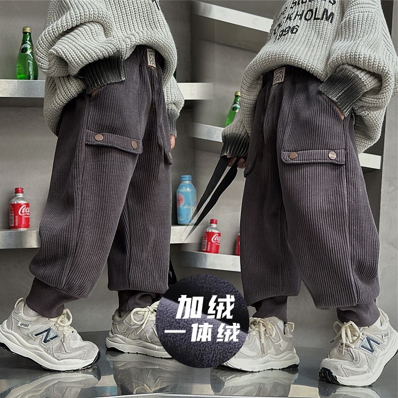 安阳童装儿童灯芯绒长裤