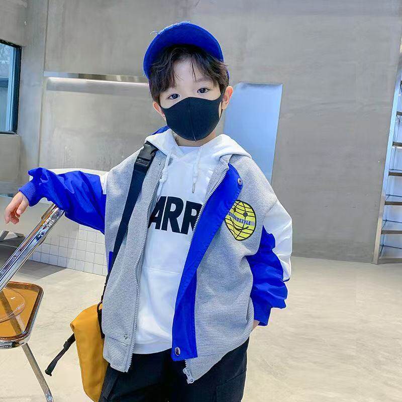 安阳童装男童春秋冬装连帽卫衣薄款中小儿童宝宝休闲运动开衫拉链