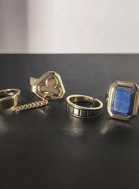 崩坏星穹铁道砂金青金石戒指动漫周边同人原创手作cos食指戒周边