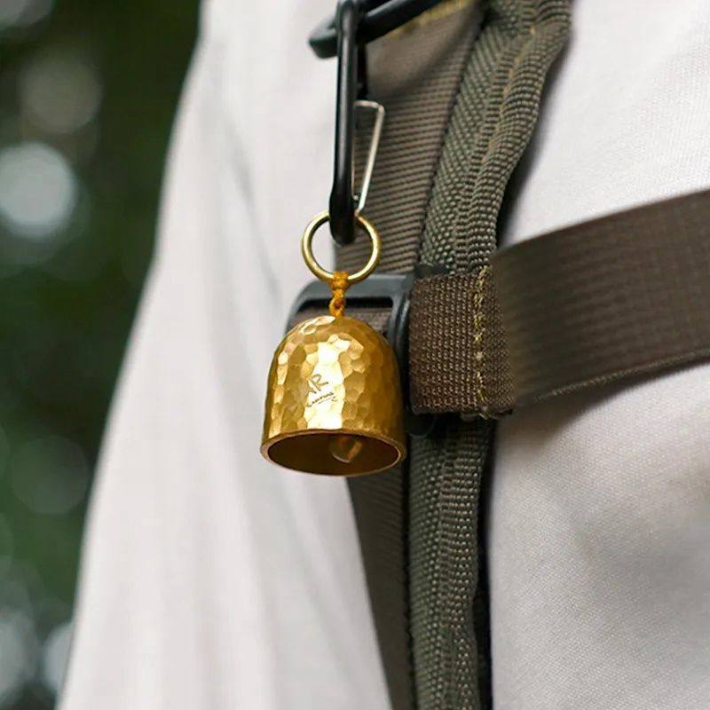 黄铜小铃铛锤纹风铃复古高级感吊坠汽车钥匙扣户外挂件配饰品新款