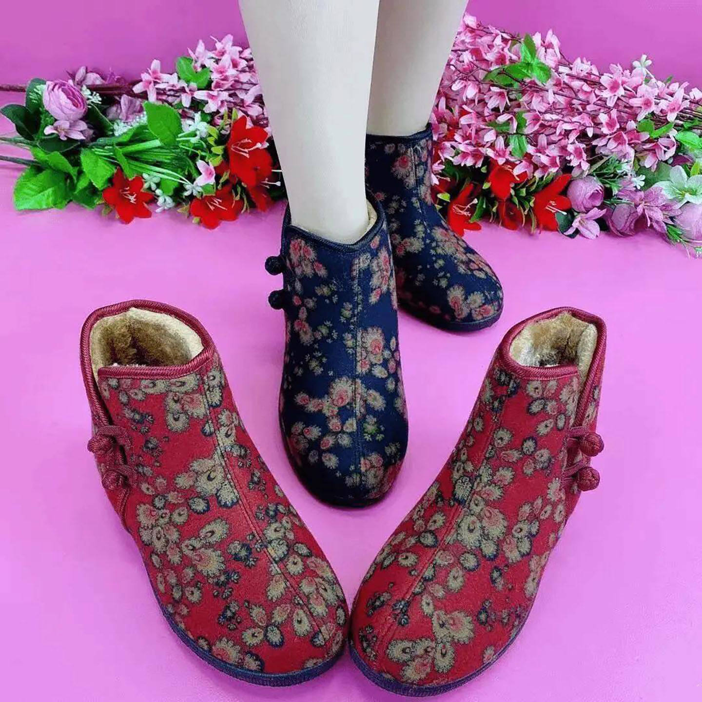 进忆女鞋老北京加绒加厚布鞋女士大棉雪地靴冬季保暖老人妈妈棉靴,女鞋,时尚雪地靴,淘宝优惠券,粉丝福利购,淘宝优惠卷