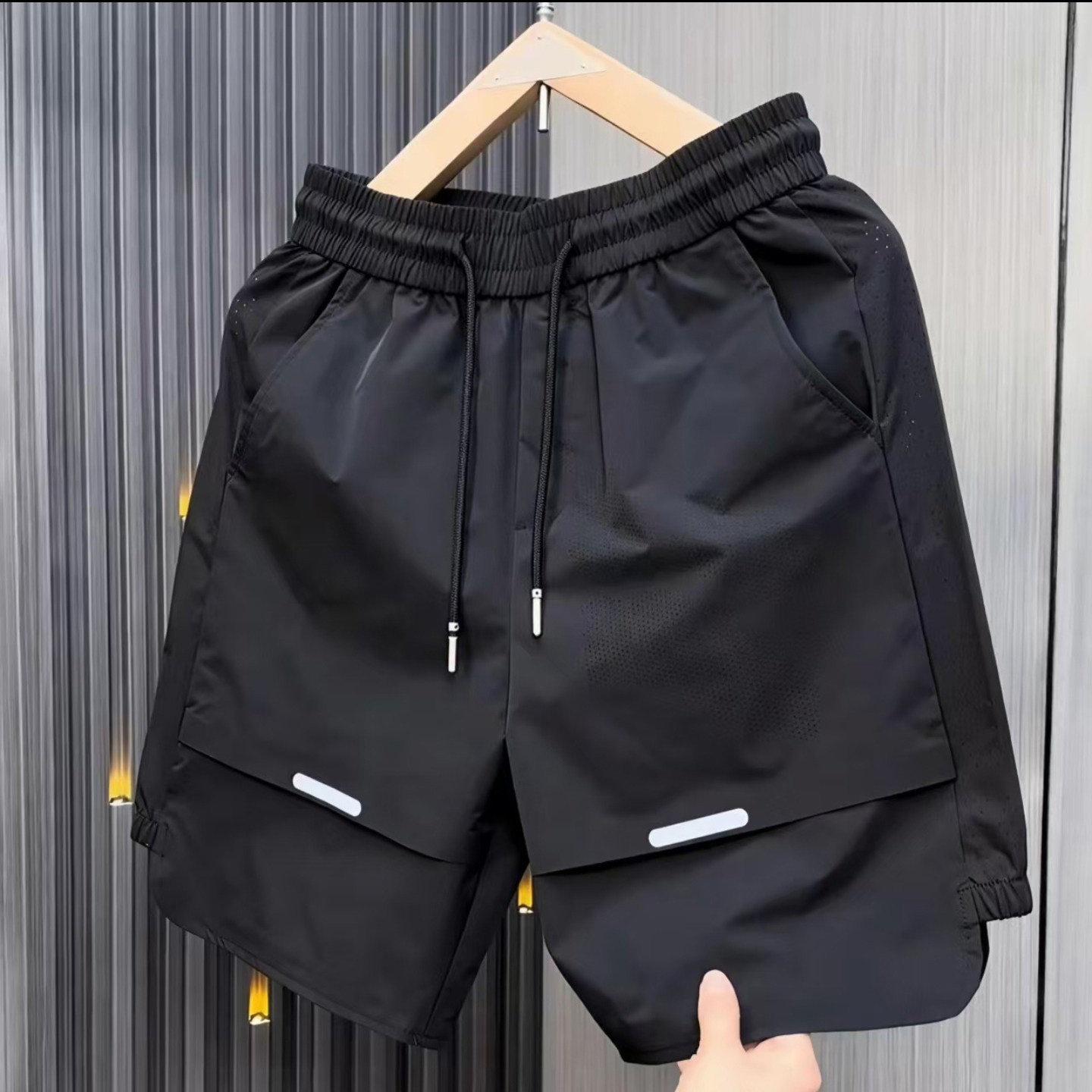 维干高品质男装男裤星海服饰男士速干五分短裤潮流网眼透气沙滩a3